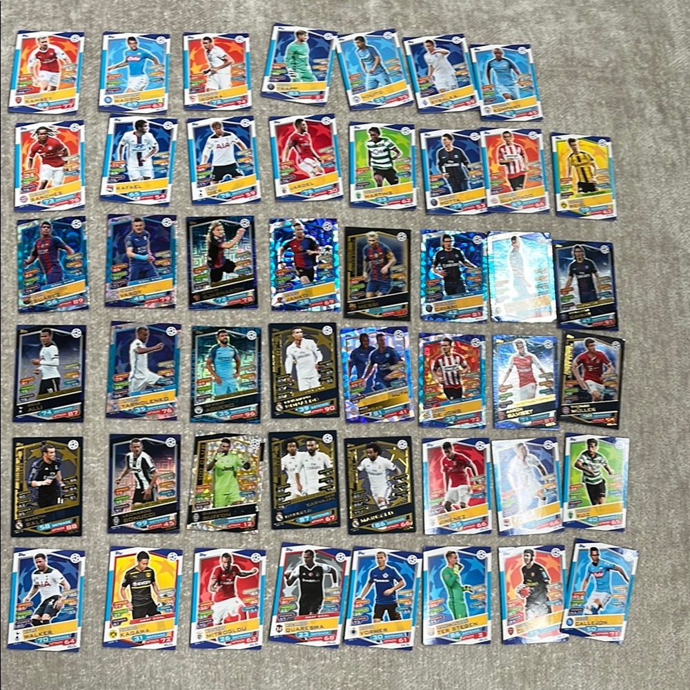 Match Attax  Soccer Cards full tin 2016 2017 Champion’s League Messi Ronaldo